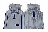 Duke Blue Devils #1 Harry Giles White College Basketball Jersey,baseball caps,new era cap wholesale,wholesale hats